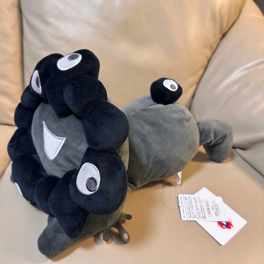 【新品タグ付】万博 黒 ミャクミャク 這型 ぬいぐるみ Lサイズ ブラック