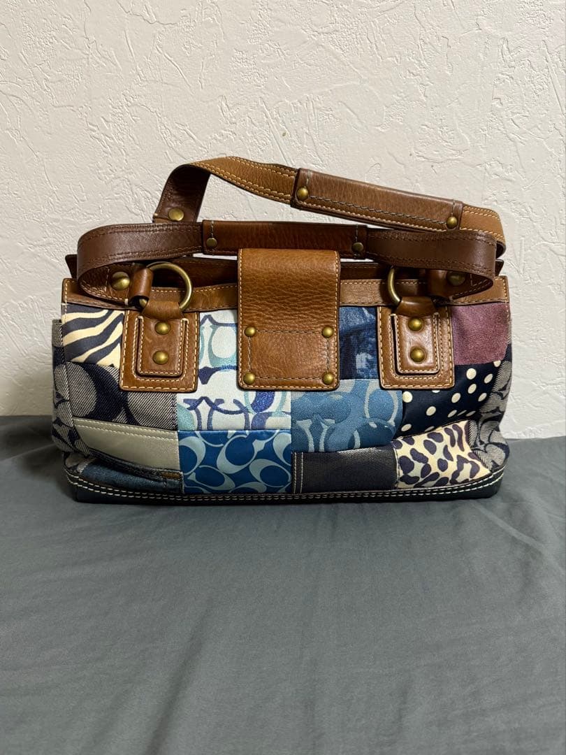 ＣＯＡＣＨ　パッチワーク　デニム　シグネチャー　ハンドバック
