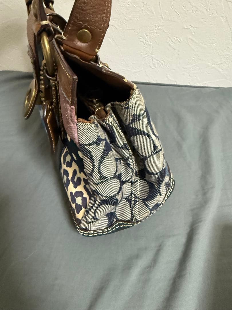 ＣＯＡＣＨ　パッチワーク　デニム　シグネチャー　ハンドバック
