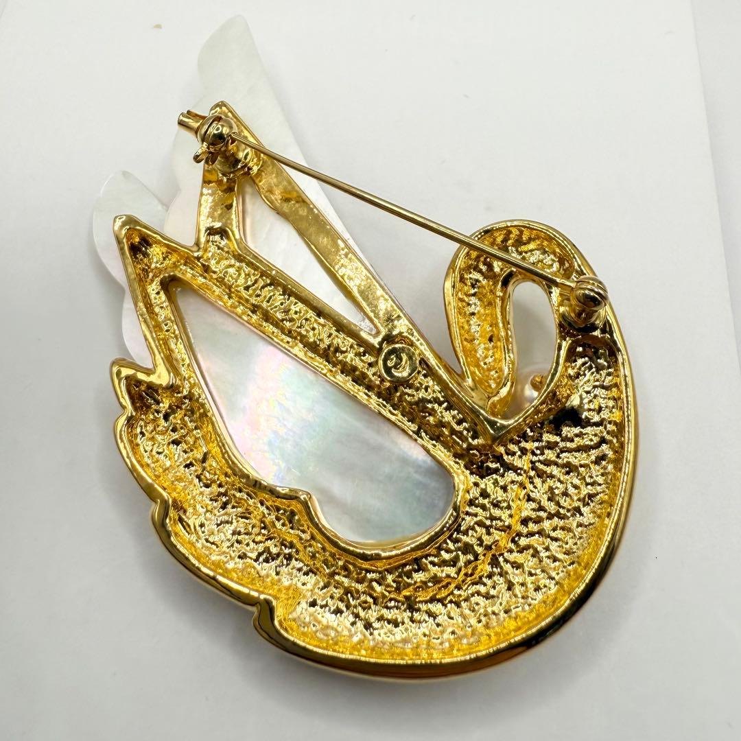 Tasaki 田崎真珠　あこや真珠　パール　スワン　フォーマルブローチ