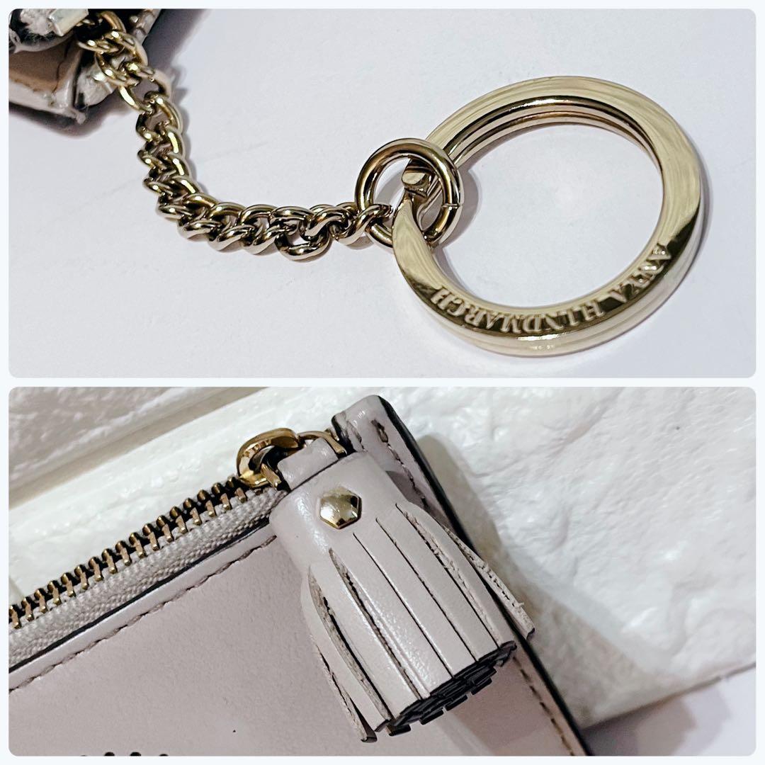 ANYA HINDMARCH スマイリーウィンキー パンチングレザーケース