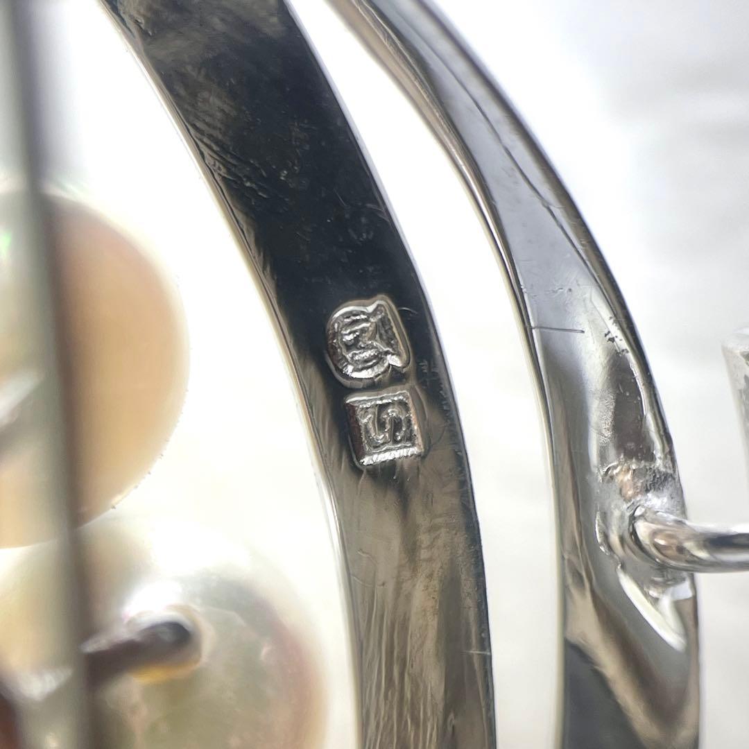 ☆美品☆ミキモト　パール　8珠　ブローチ　シルバー　皇室御用達ブランド