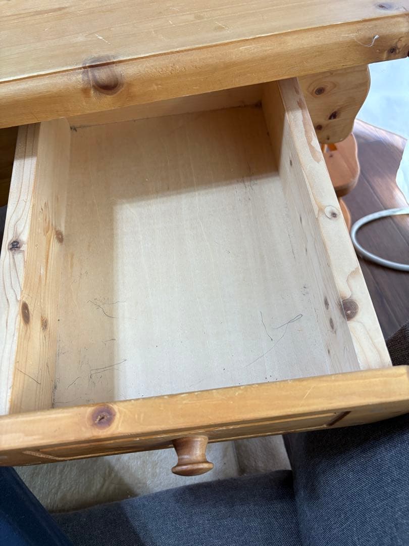 カントリー　ローテーブル　ハート