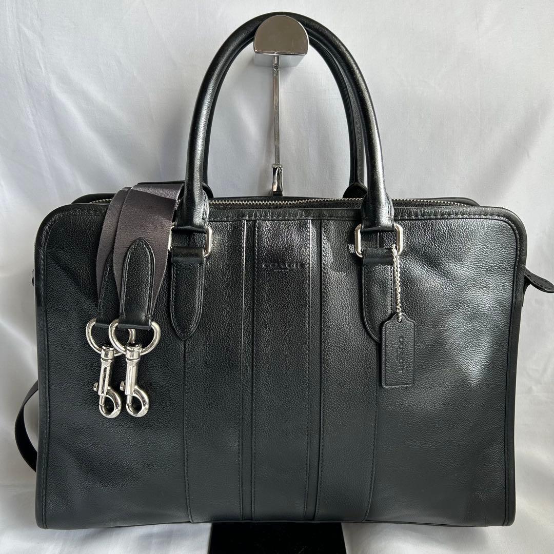 【美品】COACH コーチ ボンドビジネスバッグ 2way 黒 F72309
