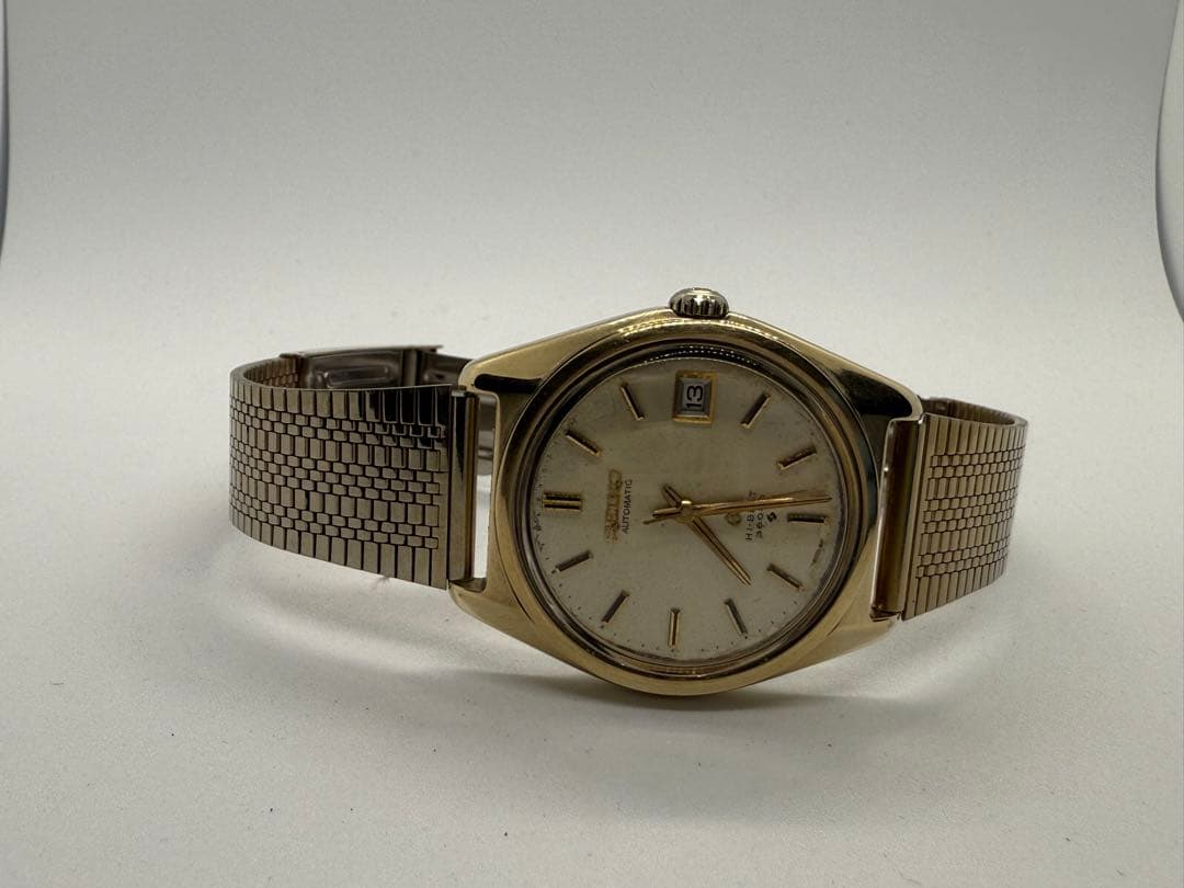 SEIKO 自動巻き時計 ゴールド hi beat 36000