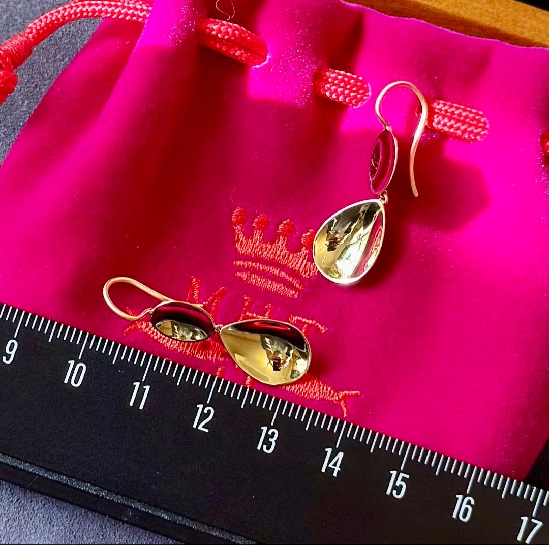 マリーエレーヌドゥタイヤック◆K22*スモールミラードロップピアス*