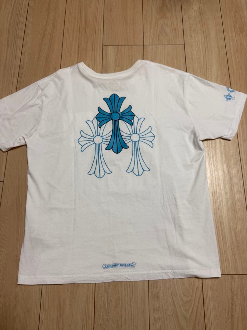 クロムハーツ ブルー セメタリークロス ポケットtシャツ XL