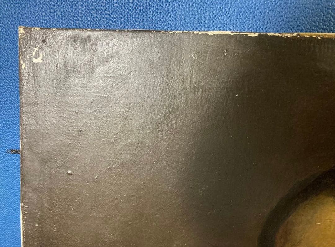 「胸に手を置く騎士」エル・グレコ F25号 大型油彩 アンティーク額縁