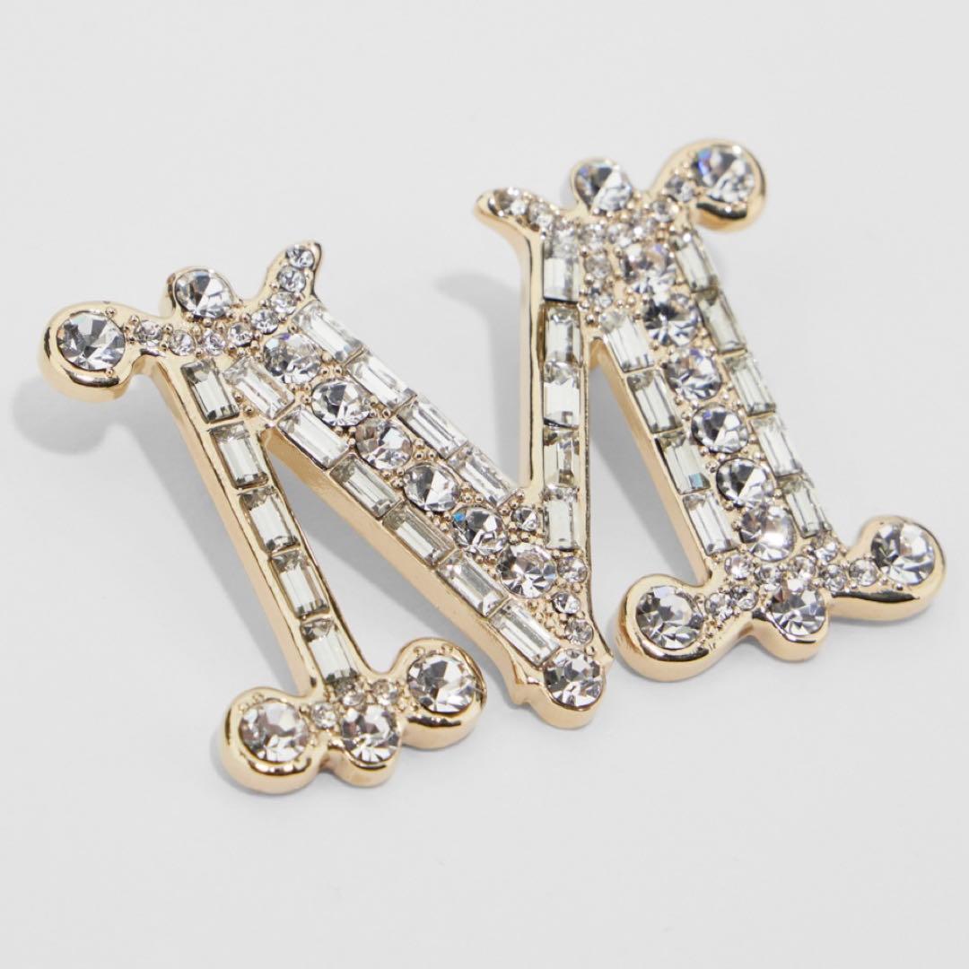 新品　マックスマーラ　クリスタルブローチ