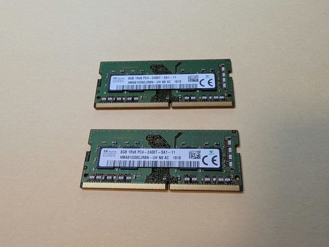 SK Hynix 16GB(8GBx2) DDR4 SO-DIMMメモリ