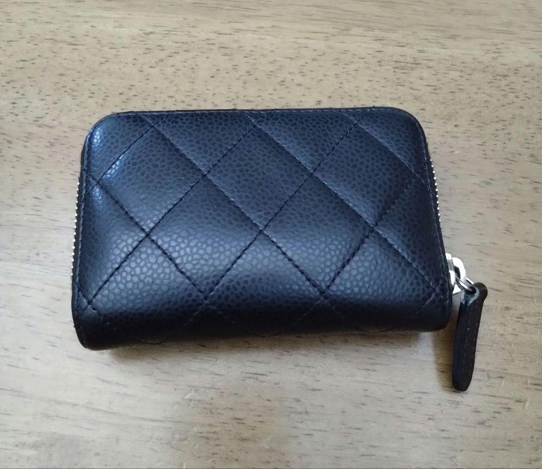 美品！正規品CHANELシャネル ブラックレザー ケース