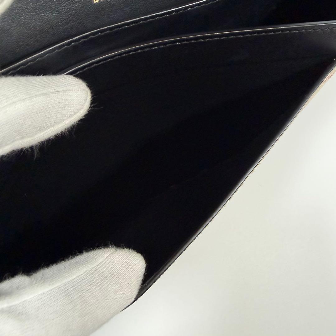 【極美品】バーバリー　ショルダーバッグ　ノバチェック　カーフレザー　PVC