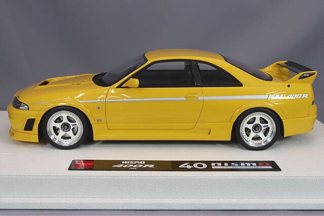 アイドロン 1/18 ニスモ 400R 1996 イエロー