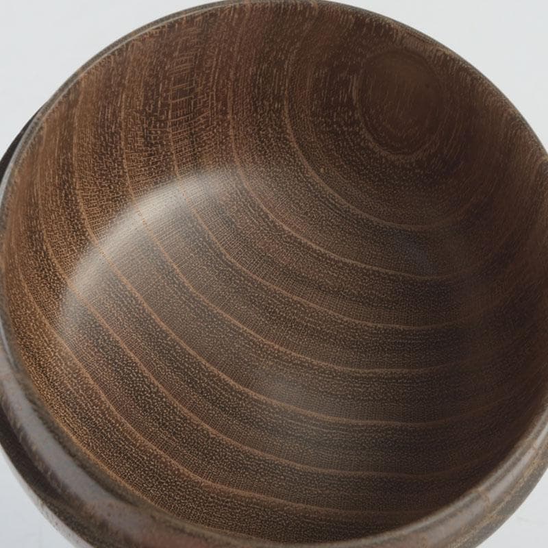 かめ　茶道具　西脇佳三作　轆轤細工　槐　平棗　共箱　V　9533