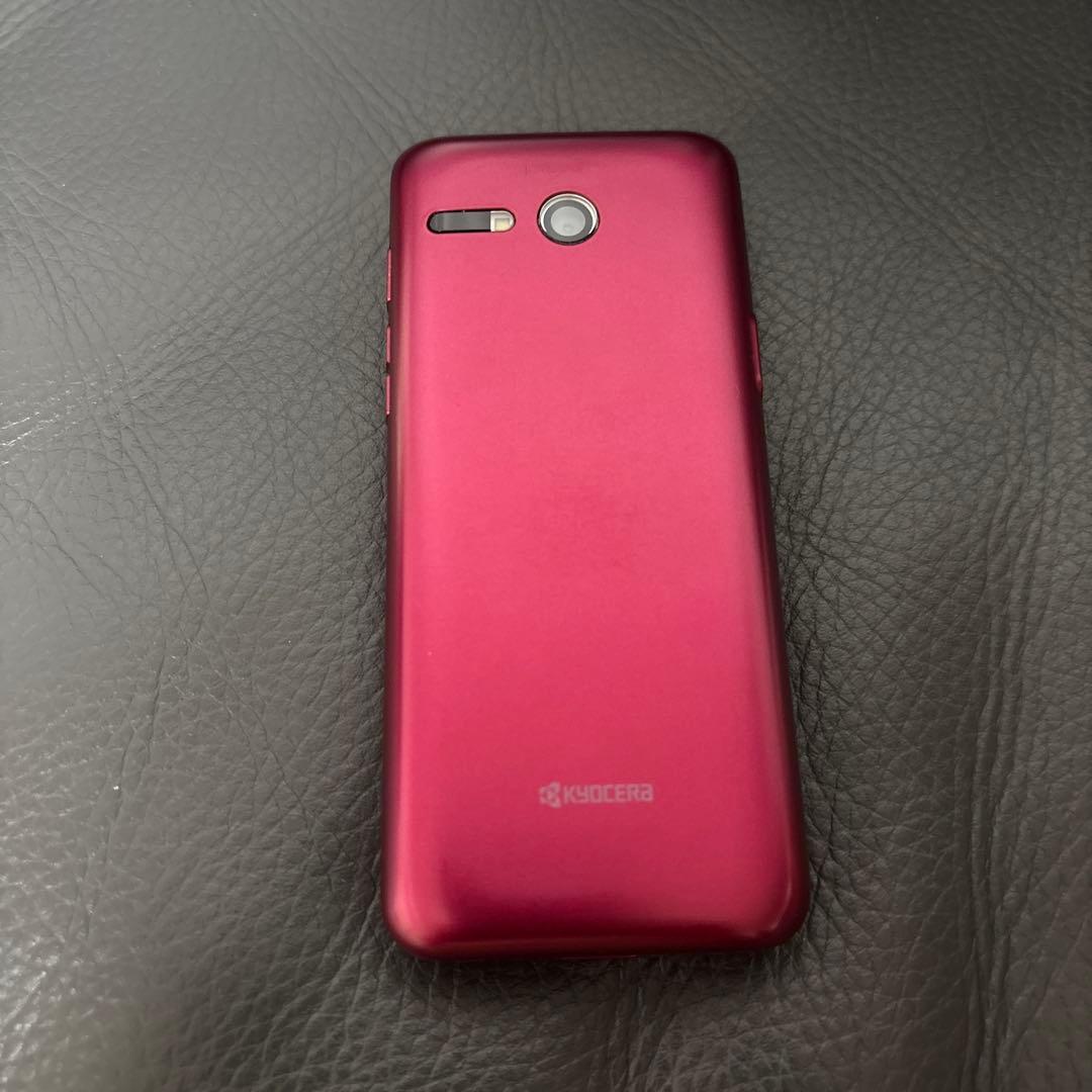 ★良品★ au かんたんケータイKYF43MRA SIMフリー　充電器付 京セラ