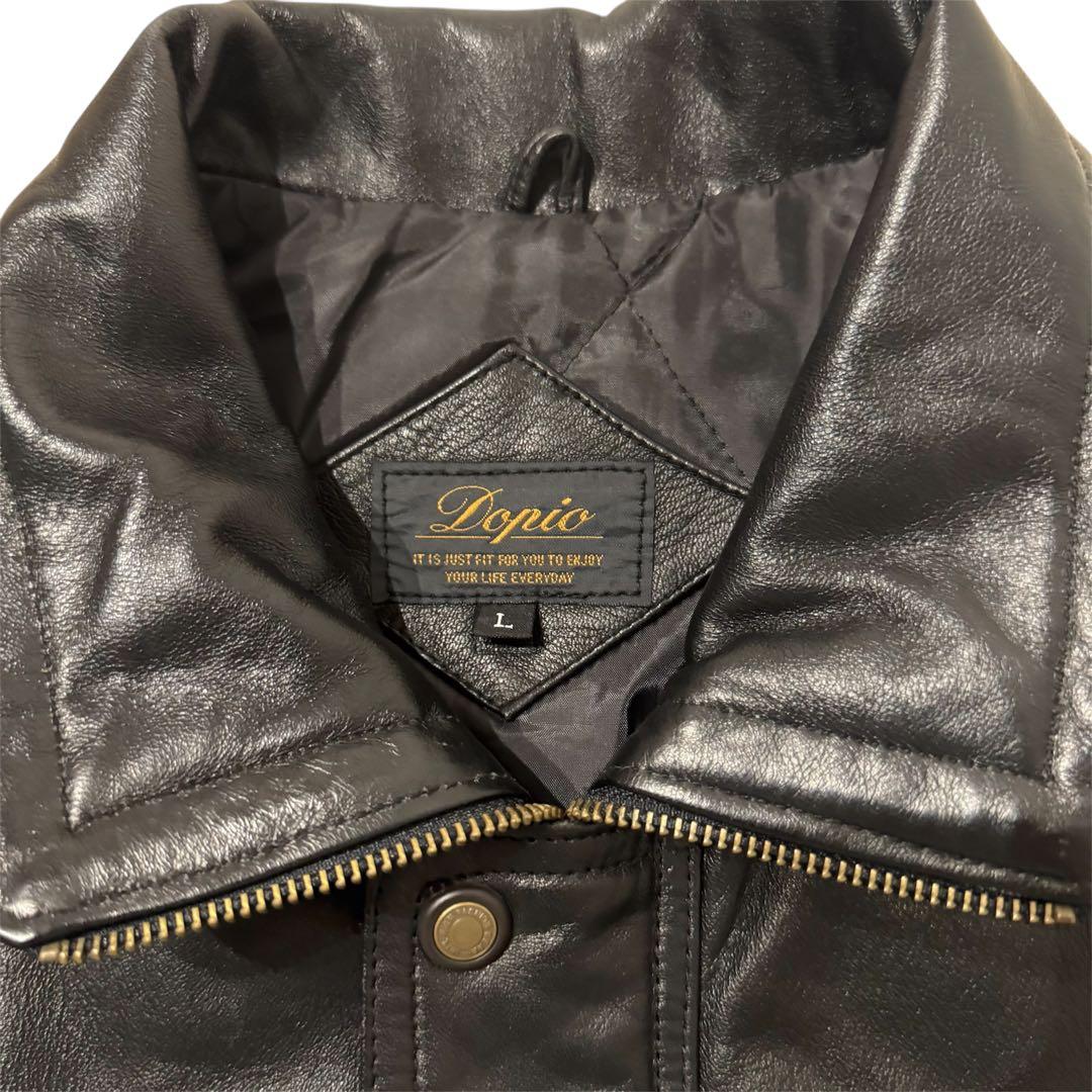 【羊革】　90s 本革レザー　ライダースジャケット　バイカー　ビンテージ　ラム