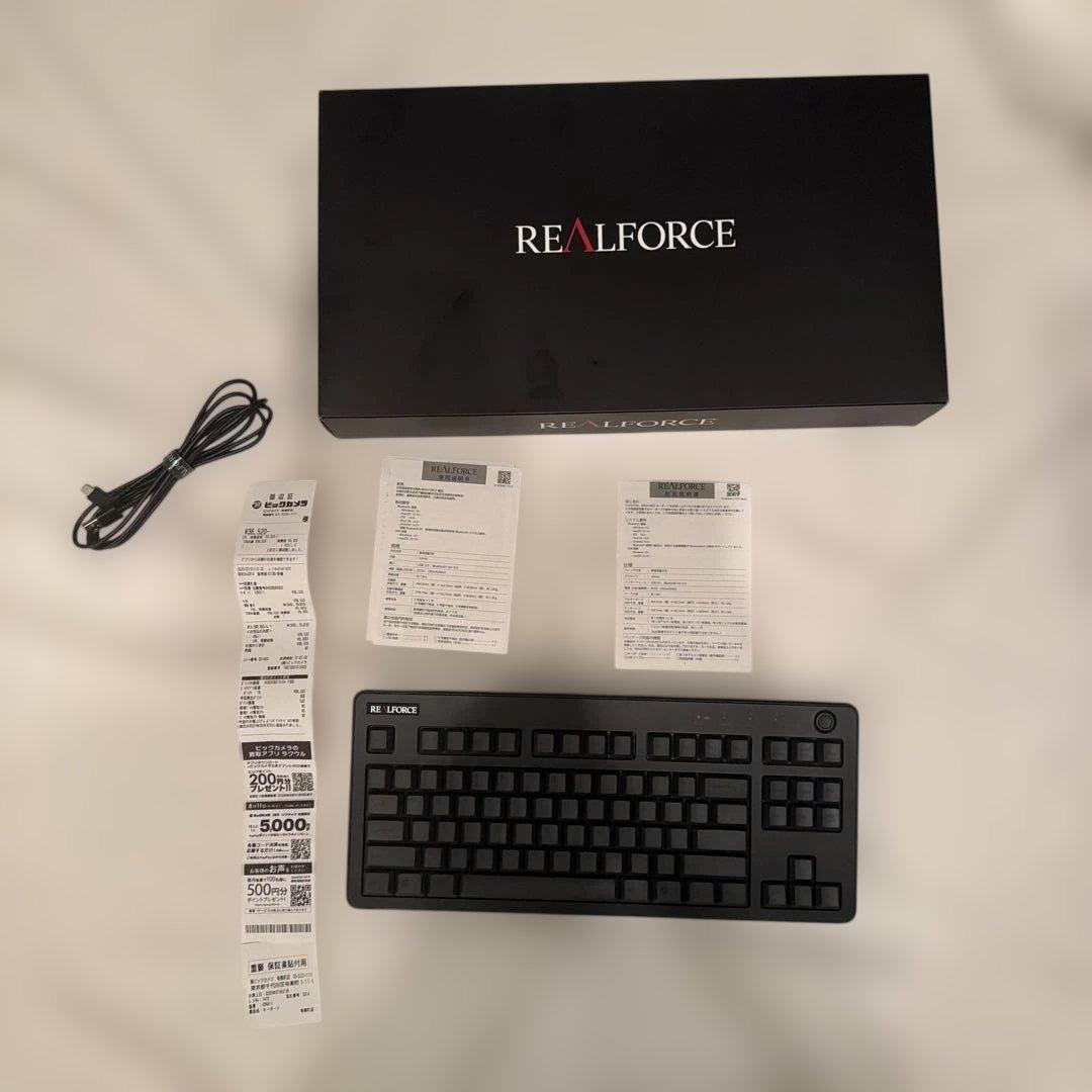 REALFORCE R3 45g（TKL） 英語配列 ブラック R3HD11