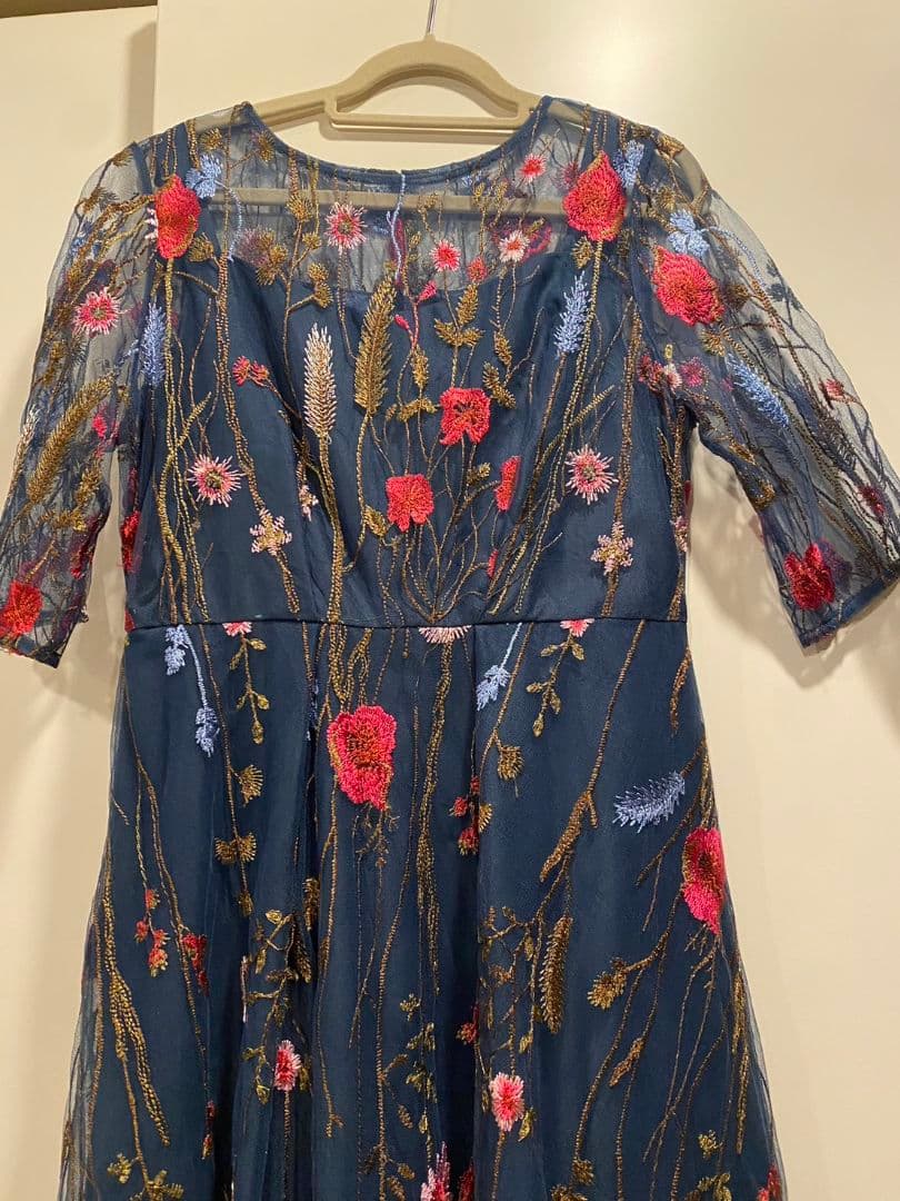 Dorry Doll 花柄刺繍 Aラインドレス