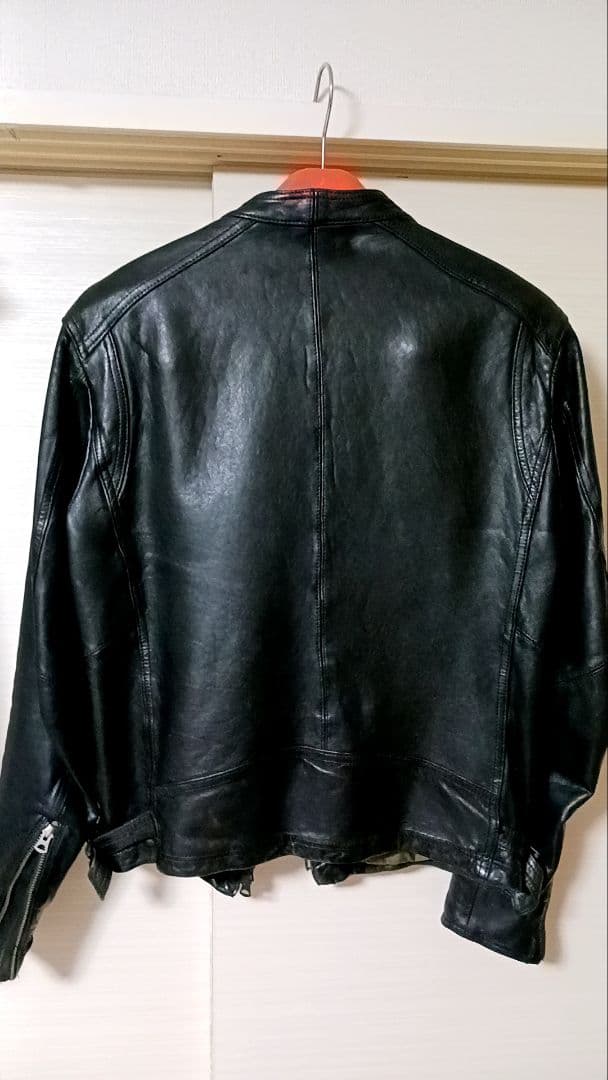 【羊革】シングルライダースジャケット