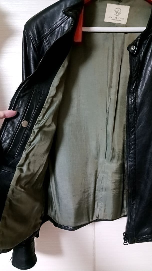 【羊革】シングルライダースジャケット