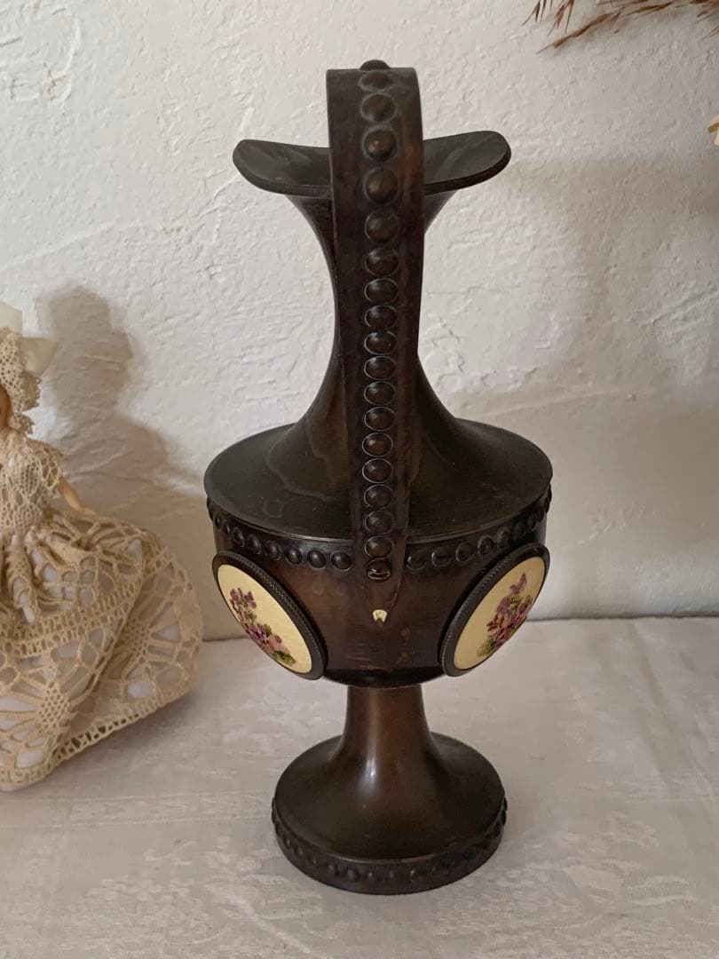 フランスアンティーク　ピッチャー　水差し　プチポアン　ブロカント