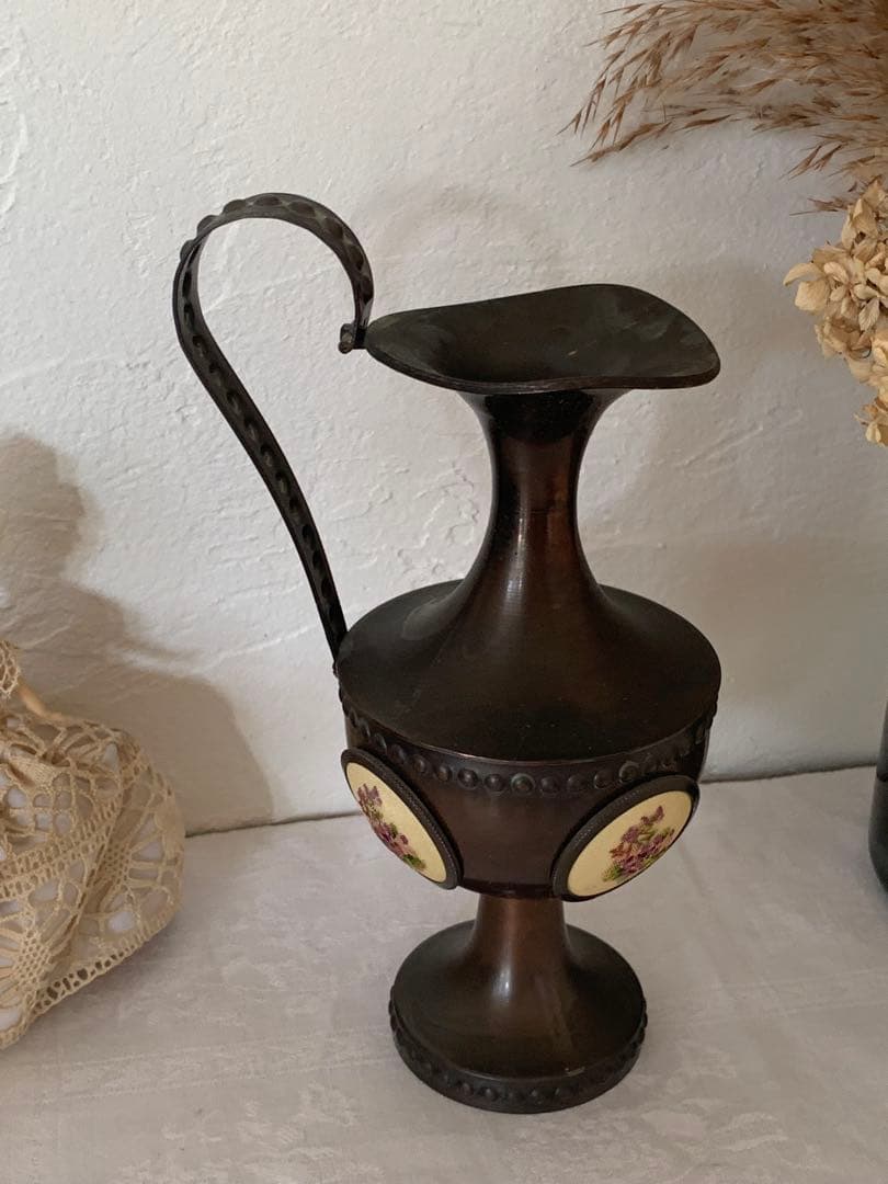 フランスアンティーク　ピッチャー　水差し　プチポアン　ブロカント