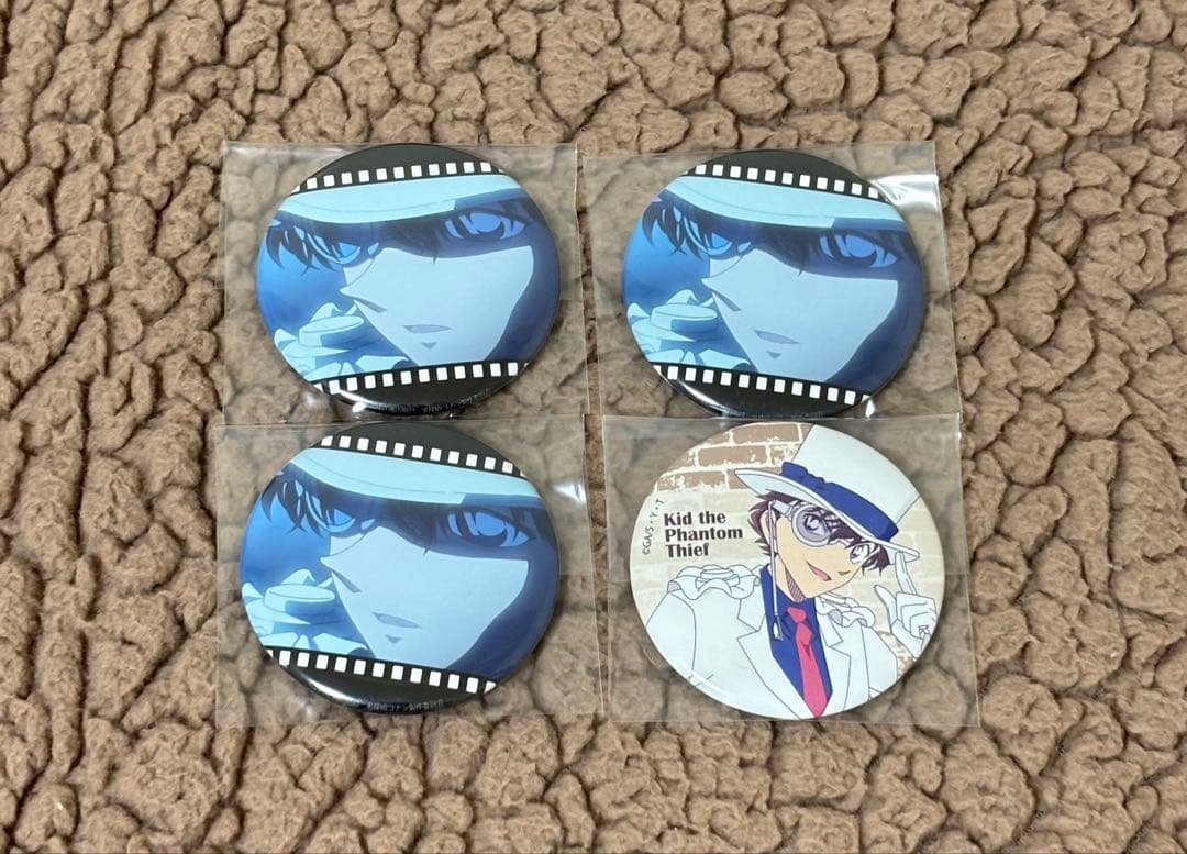 名探偵コナン 怪盗キッド 黒羽快斗 原作 缶バッジ ムービー展