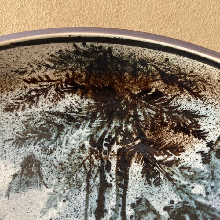 【新品未使用】九谷焼　13号飾皿・七賢人　古青窯