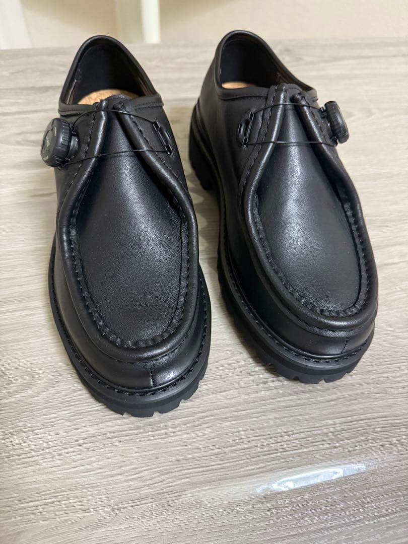 PG Steven Alan KNOCK BLACK LEATHER シューズ