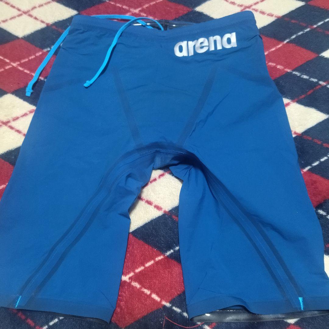 ナ*ロ様 arenaアクアフォースストーム 競泳水着 青色