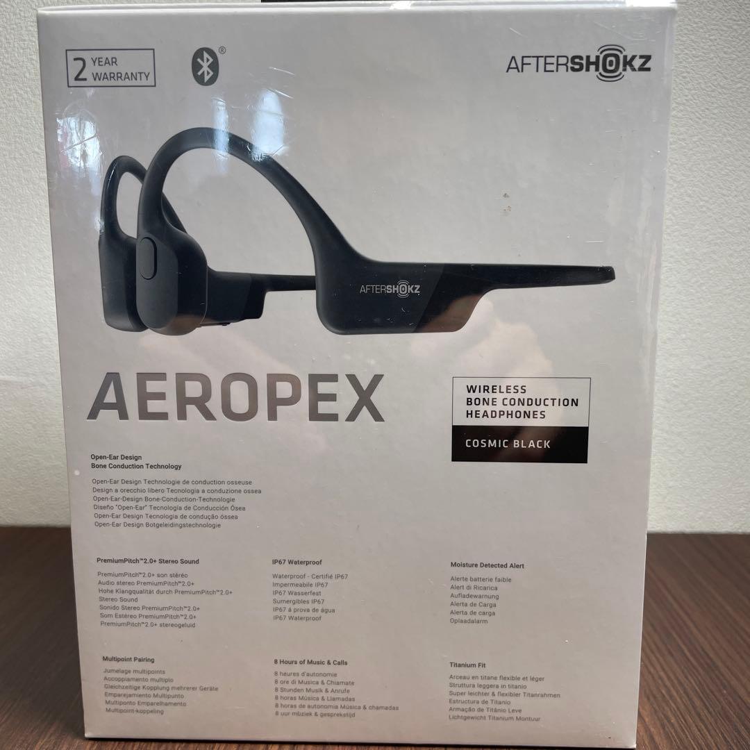 AFTERSHOKZ AEROPEX 骨伝導イヤホン COSMIC BLACK
