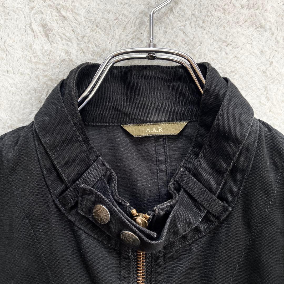 【希少デザイン】ヨウジヤマモト A.A.R　ジャケット　ダブルファスナー　黒
