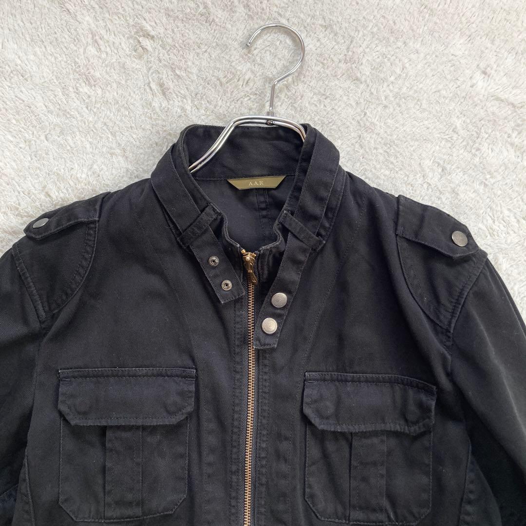 【希少デザイン】ヨウジヤマモト A.A.R　ジャケット　ダブルファスナー　黒