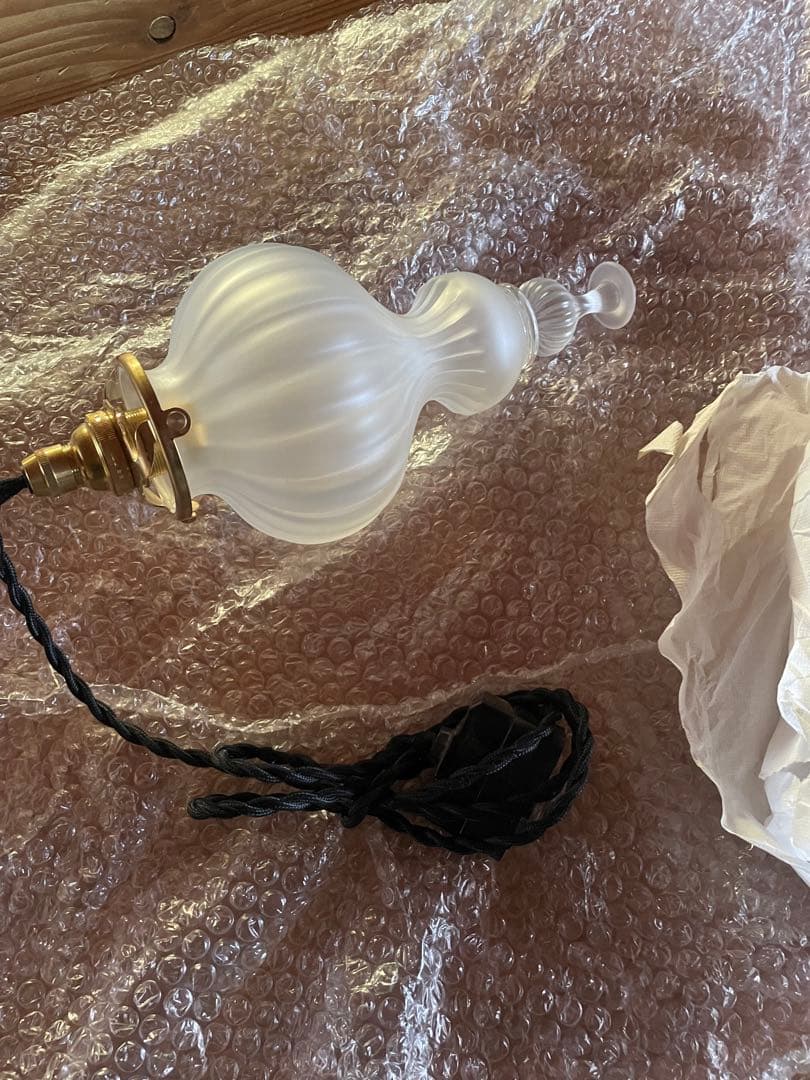 訳あり！ 比嘉奈津子 ガラス 電気 ライト