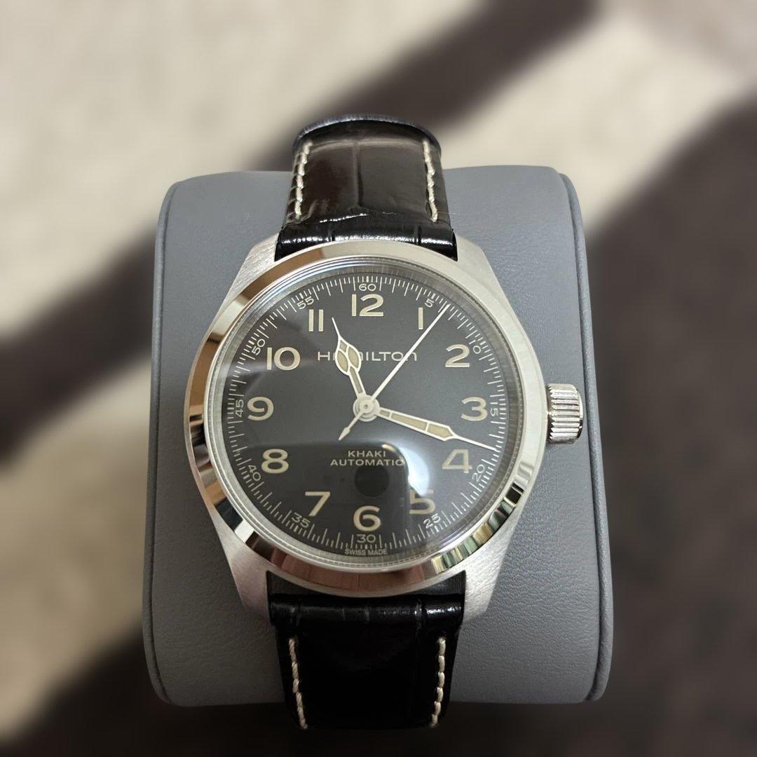 HAMILTON 自動巻き腕時計 ブラック　ハミルトン　マーフ　38ミリ