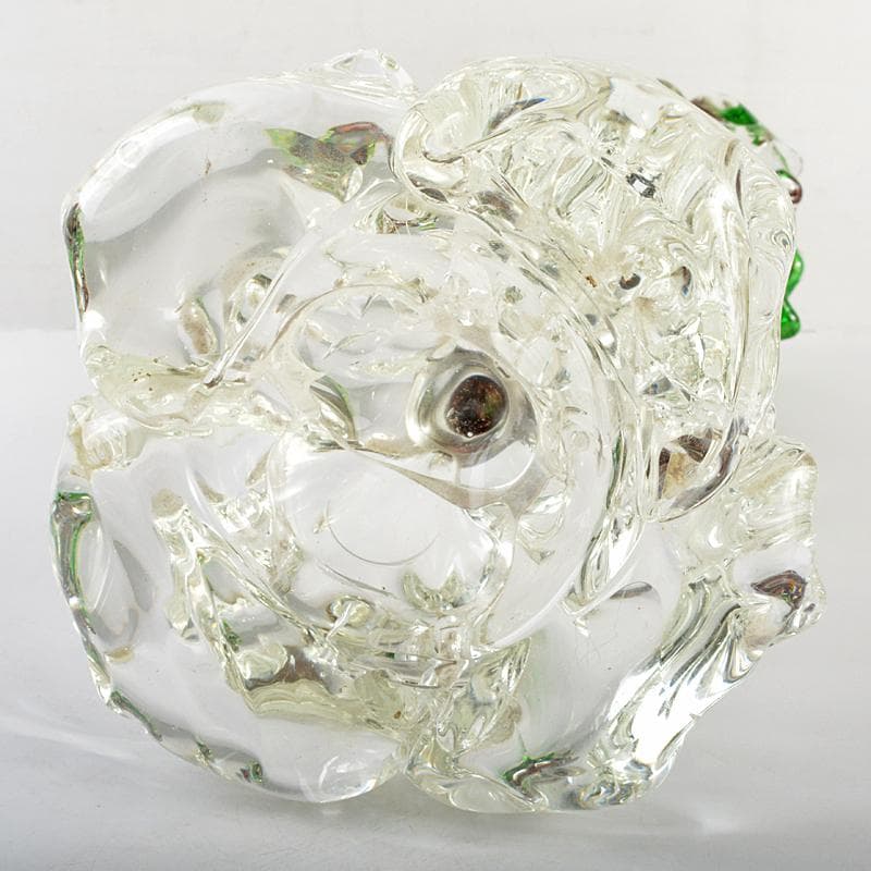 ガラス造形作家　イワタルリ　岩田瑠璃　ガラス器　花瓶　共箱　D　R7497B