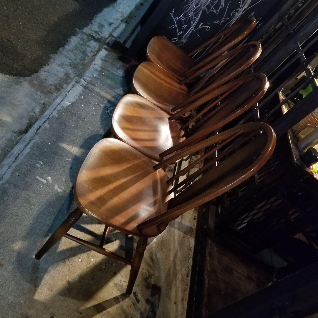 希少　飛弾産業　ヴィンテージ　キツツキ　穂高　シリーズ　ボウバック　チェア