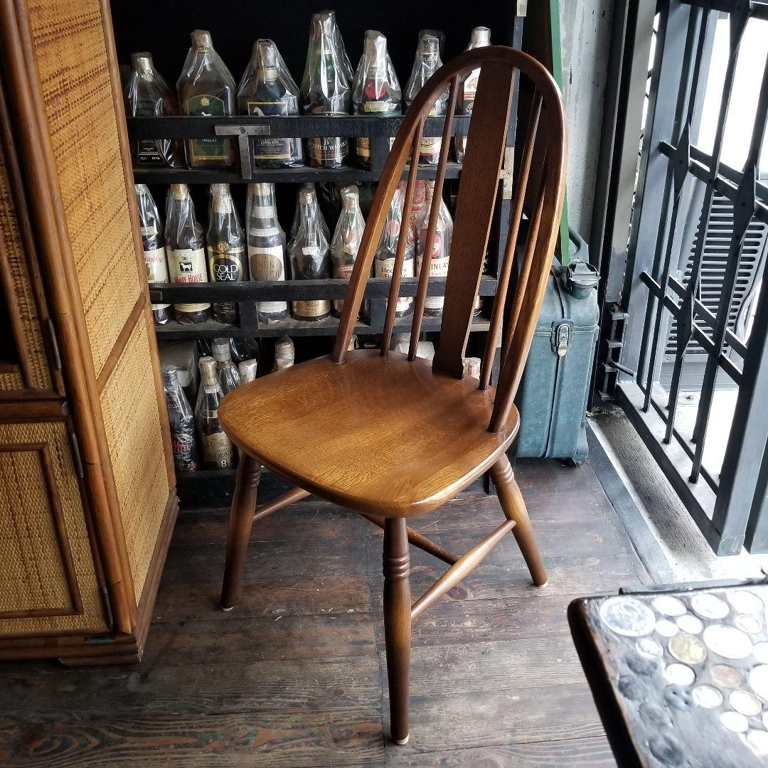 希少　飛弾産業　ヴィンテージ　キツツキ　穂高　シリーズ　ボウバック　チェア