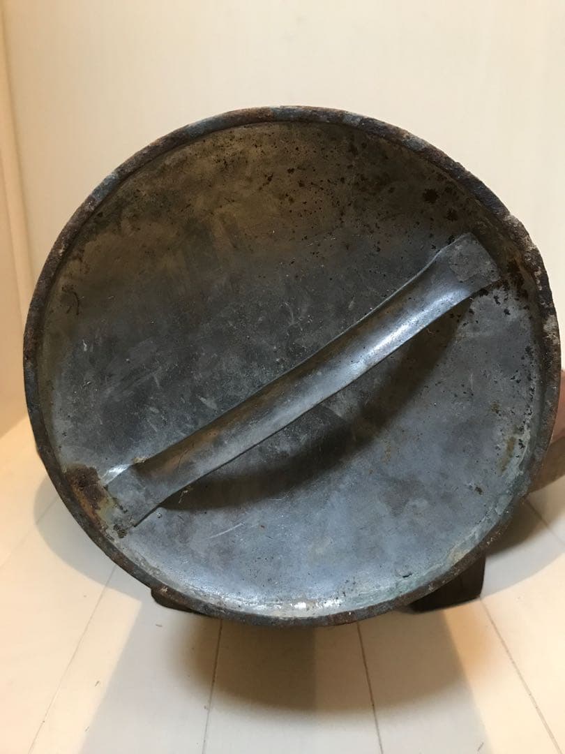 大正時代の古いツートンカラーの消火器◇アンティーク◇ビンテージ◇古道具◇古民具