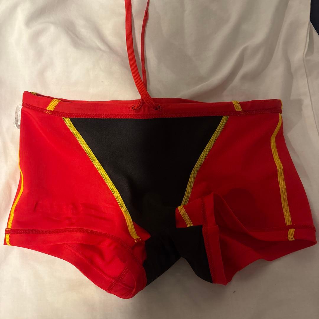 Speedo 赤 ライフセービング 競泳水着サイズL