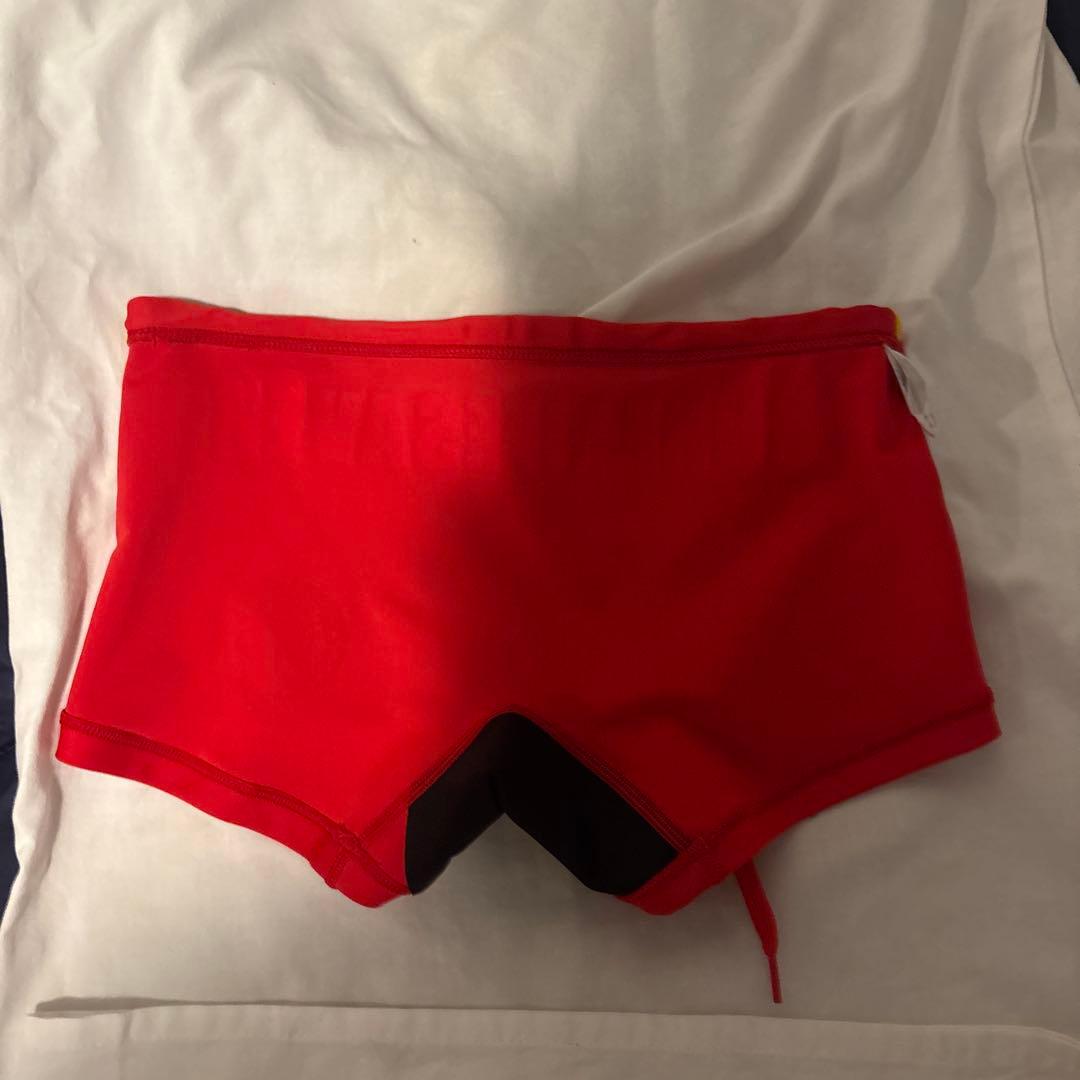 Speedo 赤 ライフセービング 競泳水着サイズL