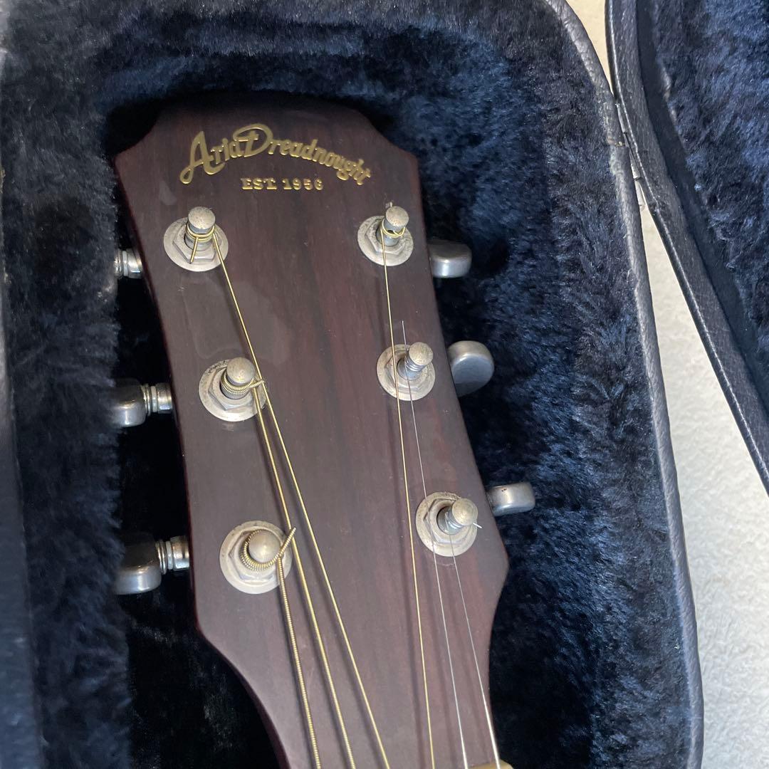 Aria AF-550BS 単板ギター専用ハードケース付き