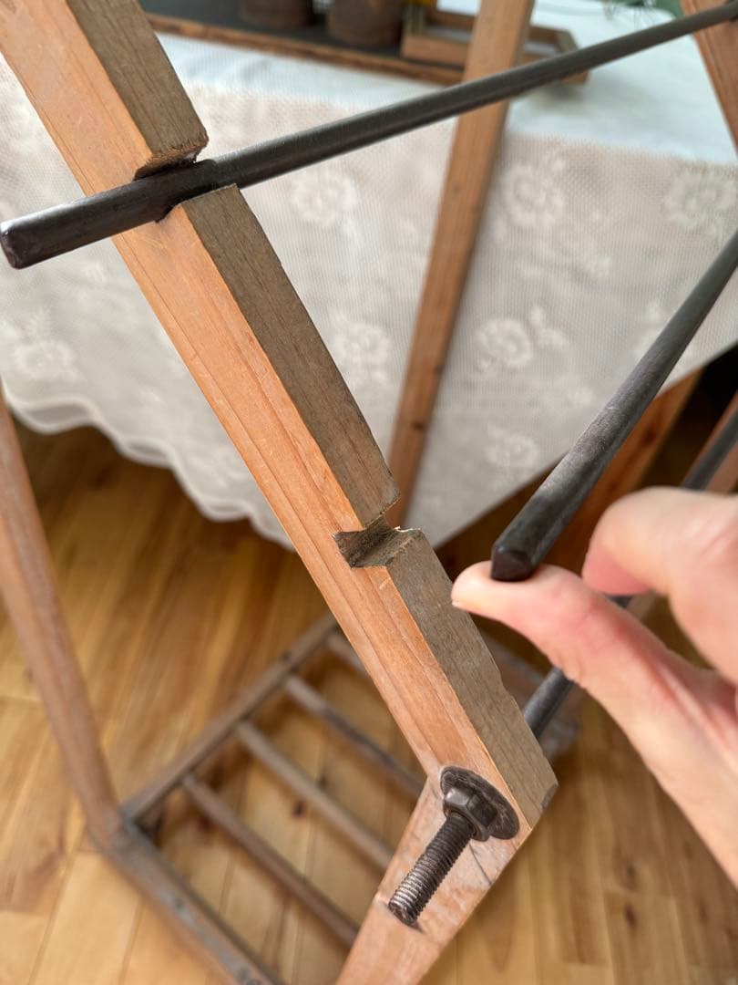 木製ラック タオルハンガー