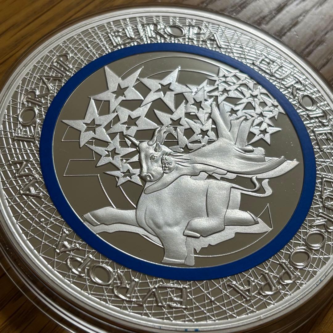 【ユーロ誕生20周年 超大型】376g スワロフスキー 装飾付 ドイツ