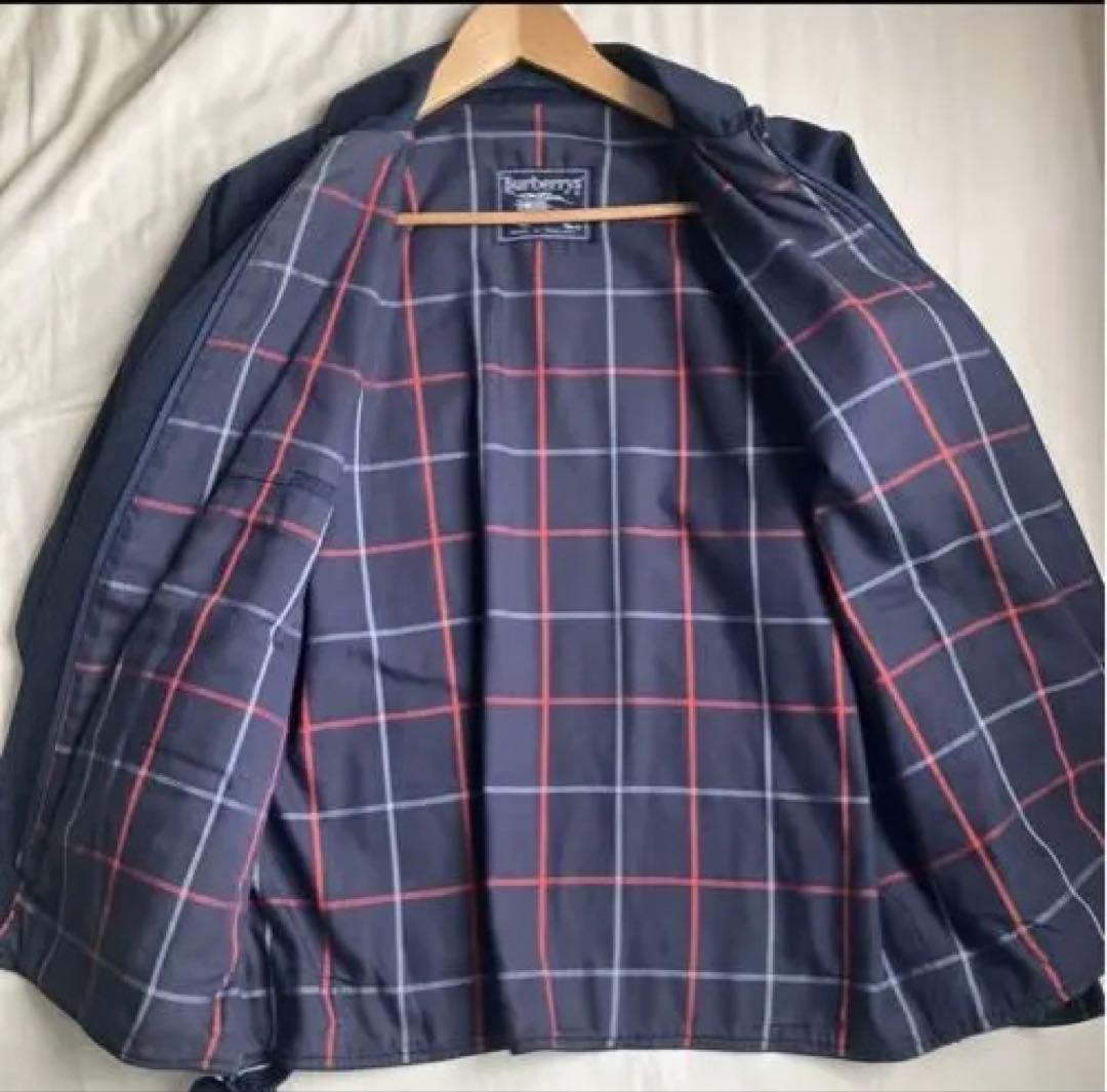 80's ヴィンテージ バーバリー　スウィングトップ　ネイビー S〜M