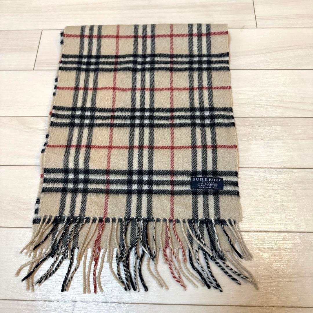 BURBERRY LONDON バーバリーロンドン マフラー カシミヤ100%