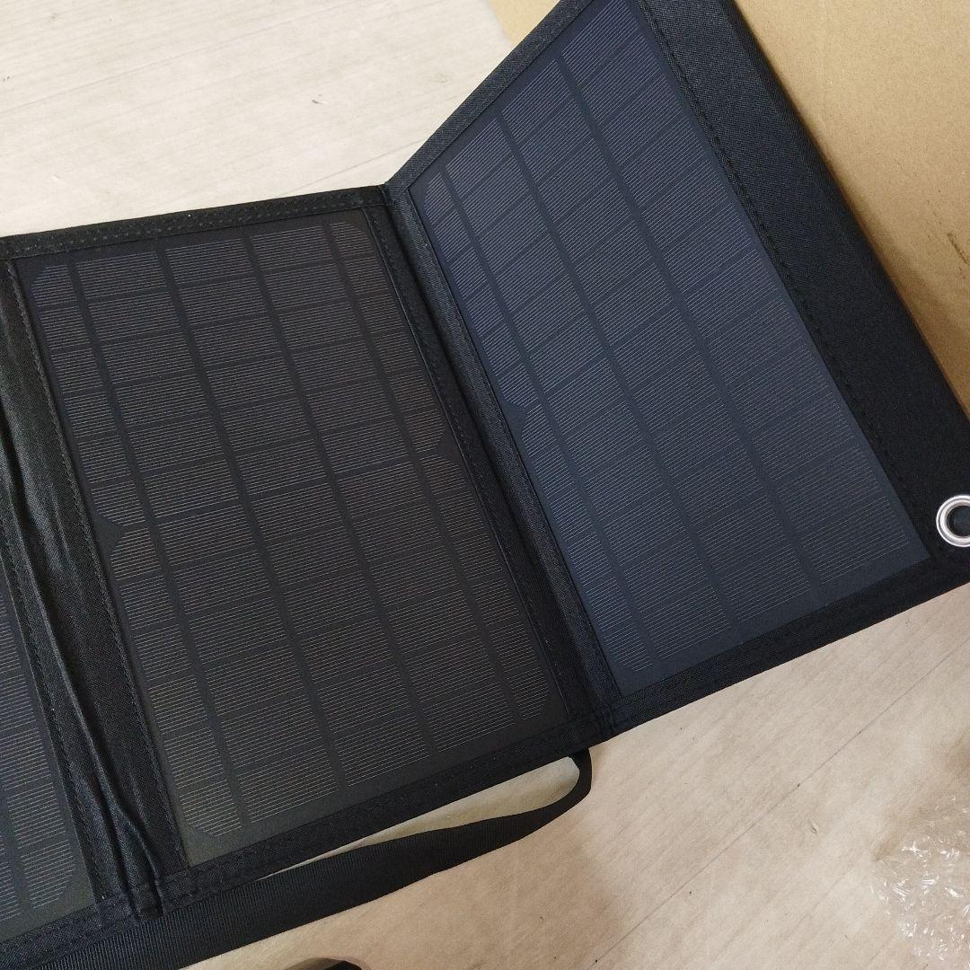 極美品　ポータブル電源　21Wソーラーパネル　エバーブライト