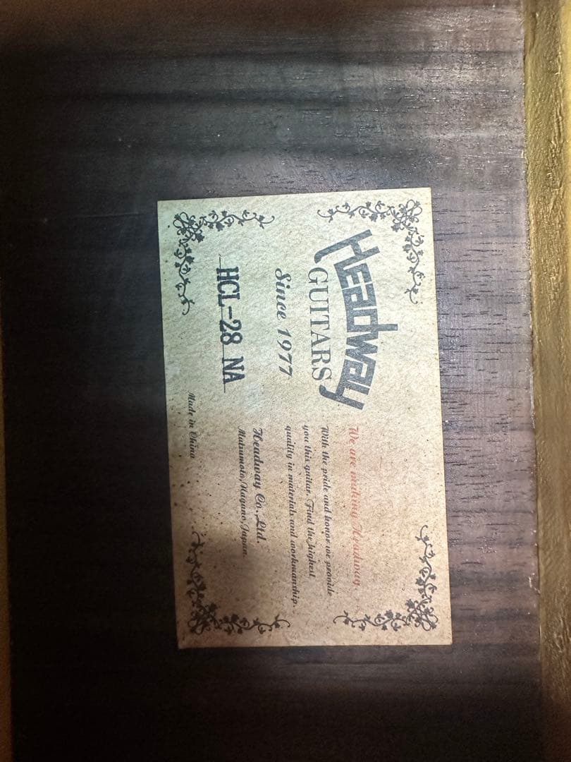 希少 Headwayヘッドウェイ HG 28 MA アコースティックギター