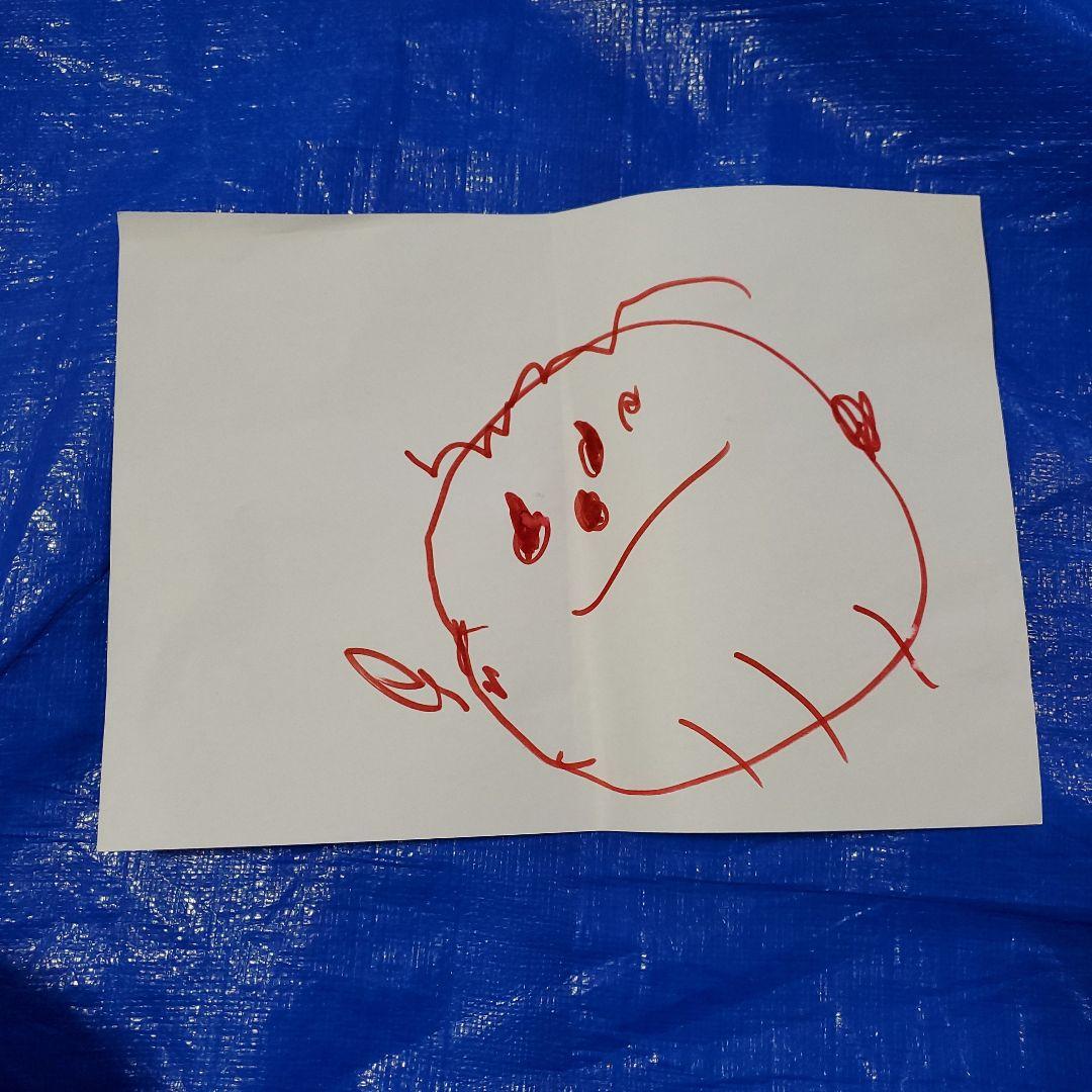 子供の絵 5キャラクター A4サイズ 6まいセット