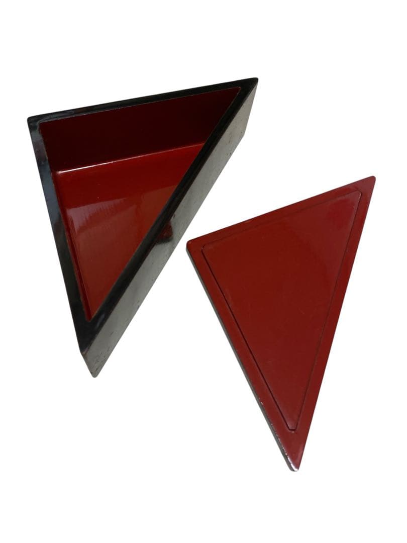 晴霞堂　内朱五寸五段両開重箱　桜皮　大正時代